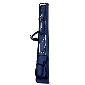 Picture of Faux Leather Lulav and Esrog Holder Clear Front Carry Handle Navy 47"